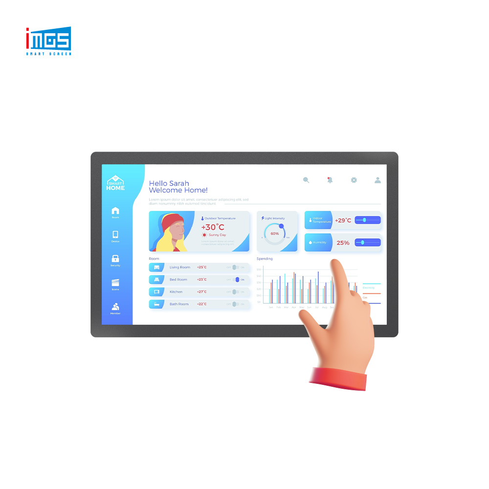 Wall Mounted Digital Display Screen Kiosk Touch screen