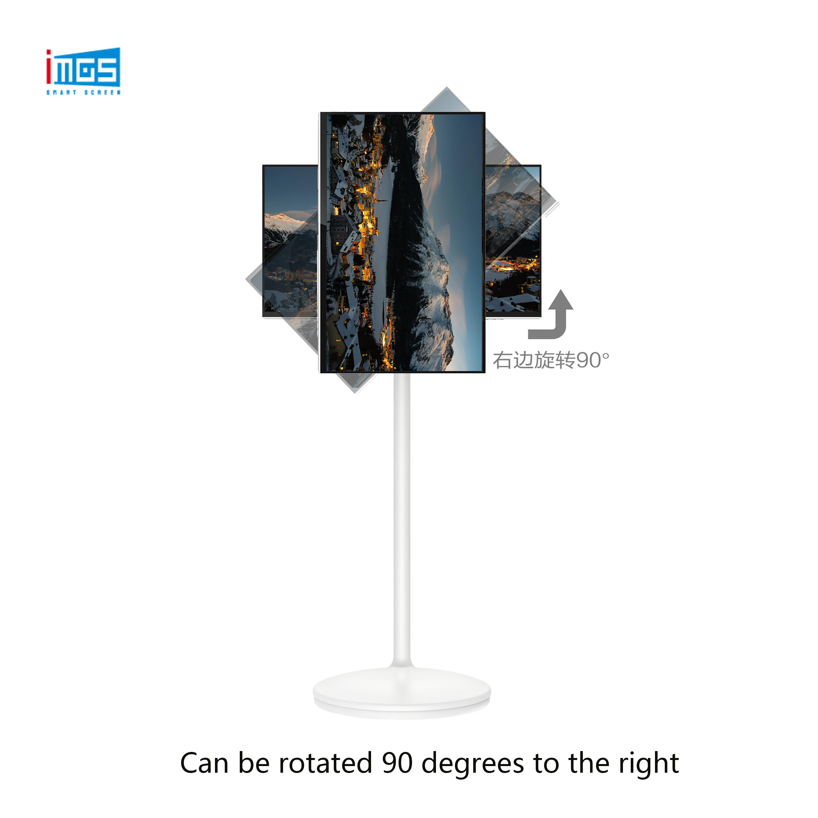 Portable Smart Screen TV Tablet TV On Wheels