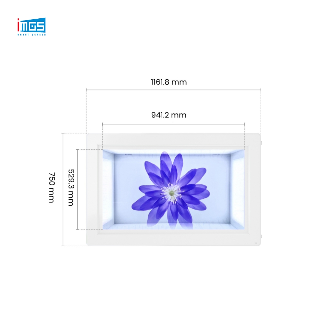 Touch Screen Transparent Display Case Advertising Player