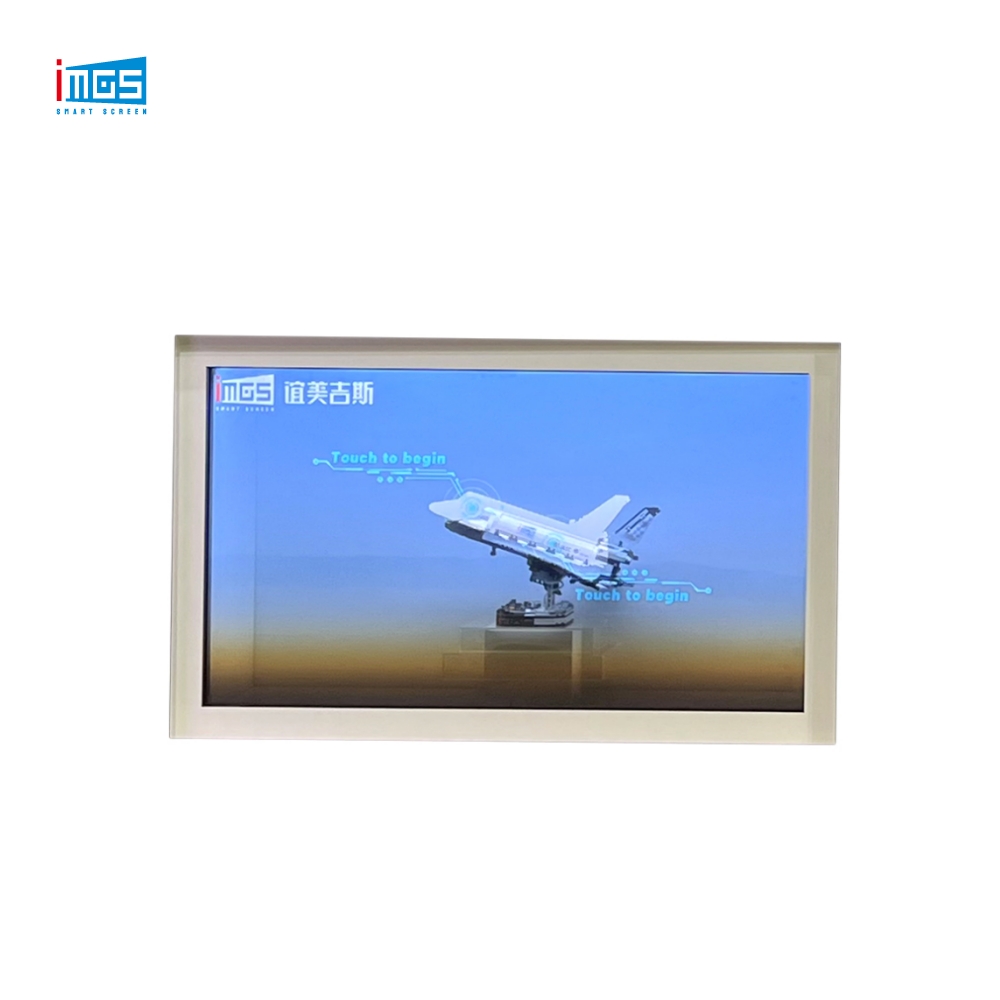Touch Screen Transparent Display Case Advertising Player