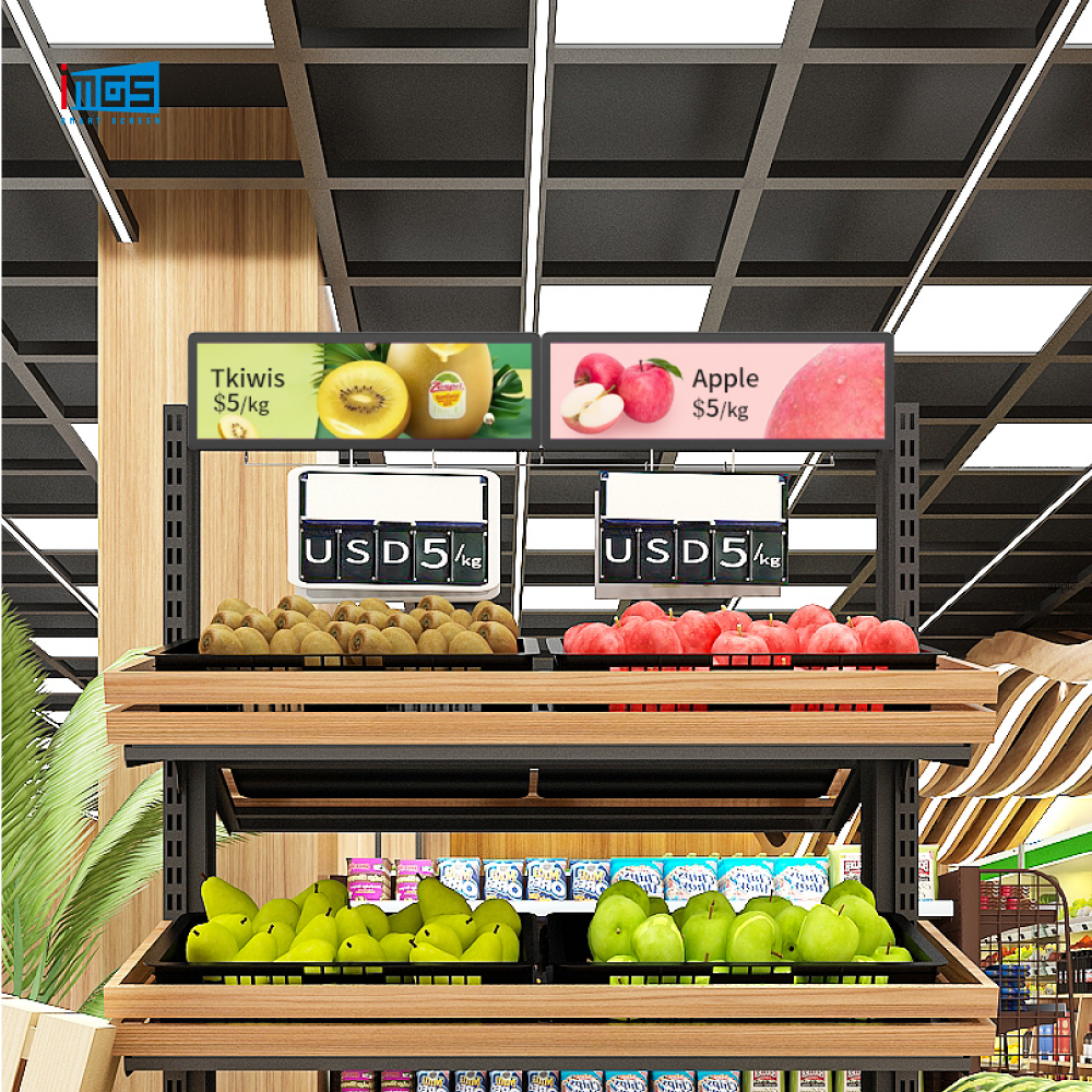 Signage Stretched LCD Display Retail Shelf Lcd Screen