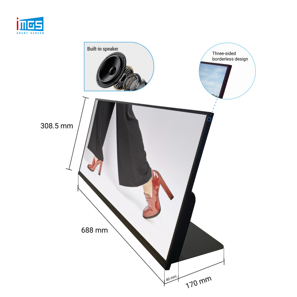 Signage Stretched LCD Display Retail Shelf Screen