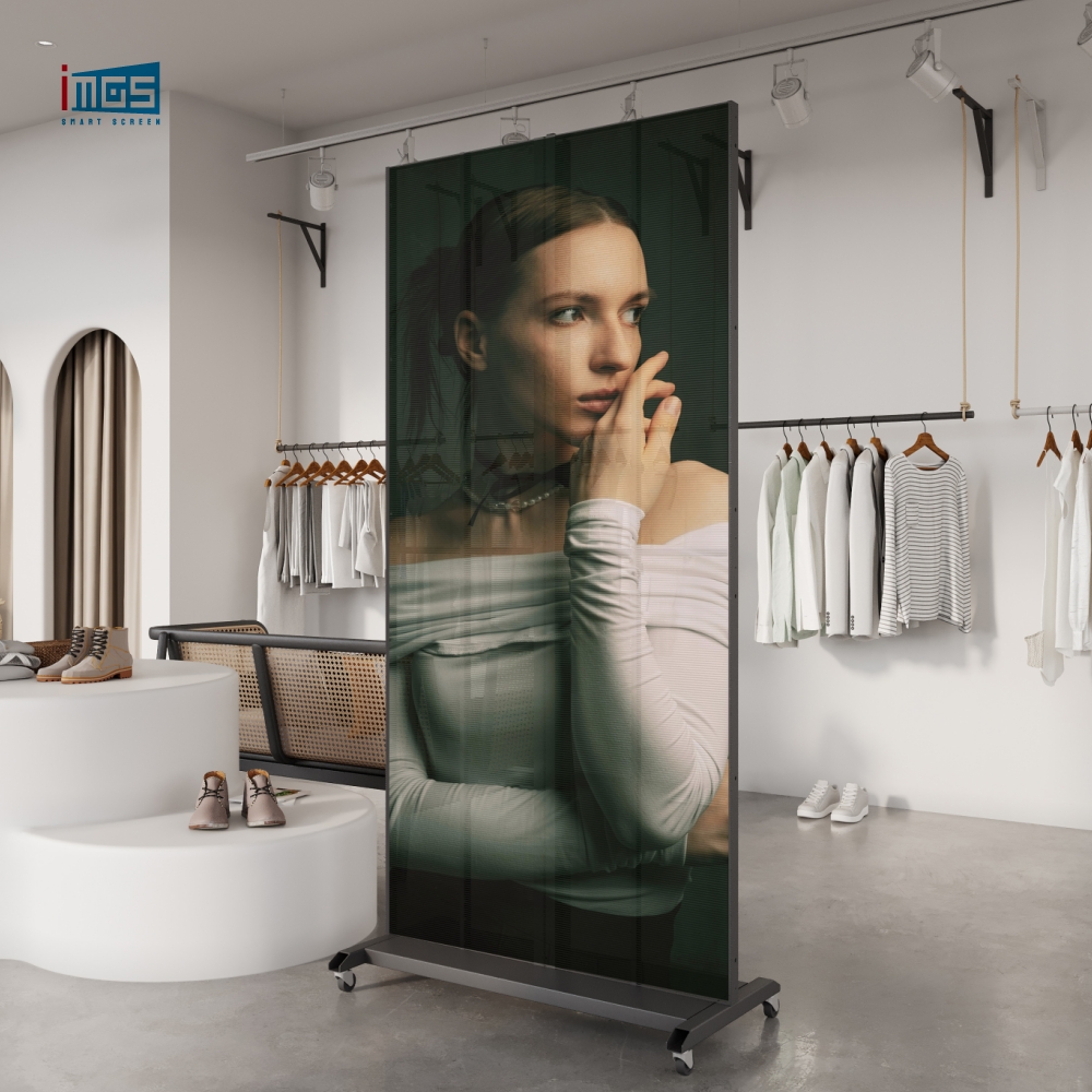 Shopping Transparent Mall LED Screen Retail