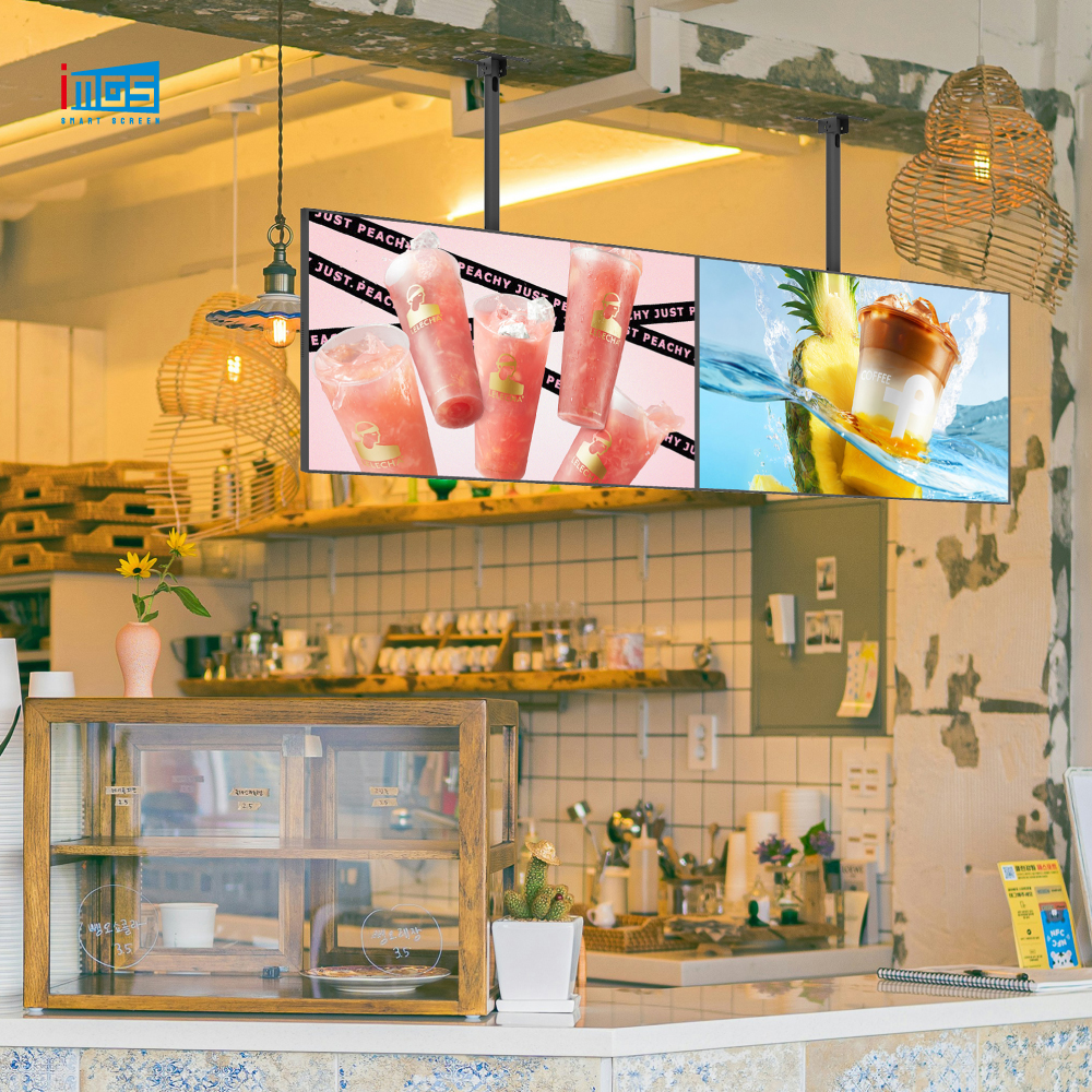 Ceiling Mounted Digital Menu Board AD Screen