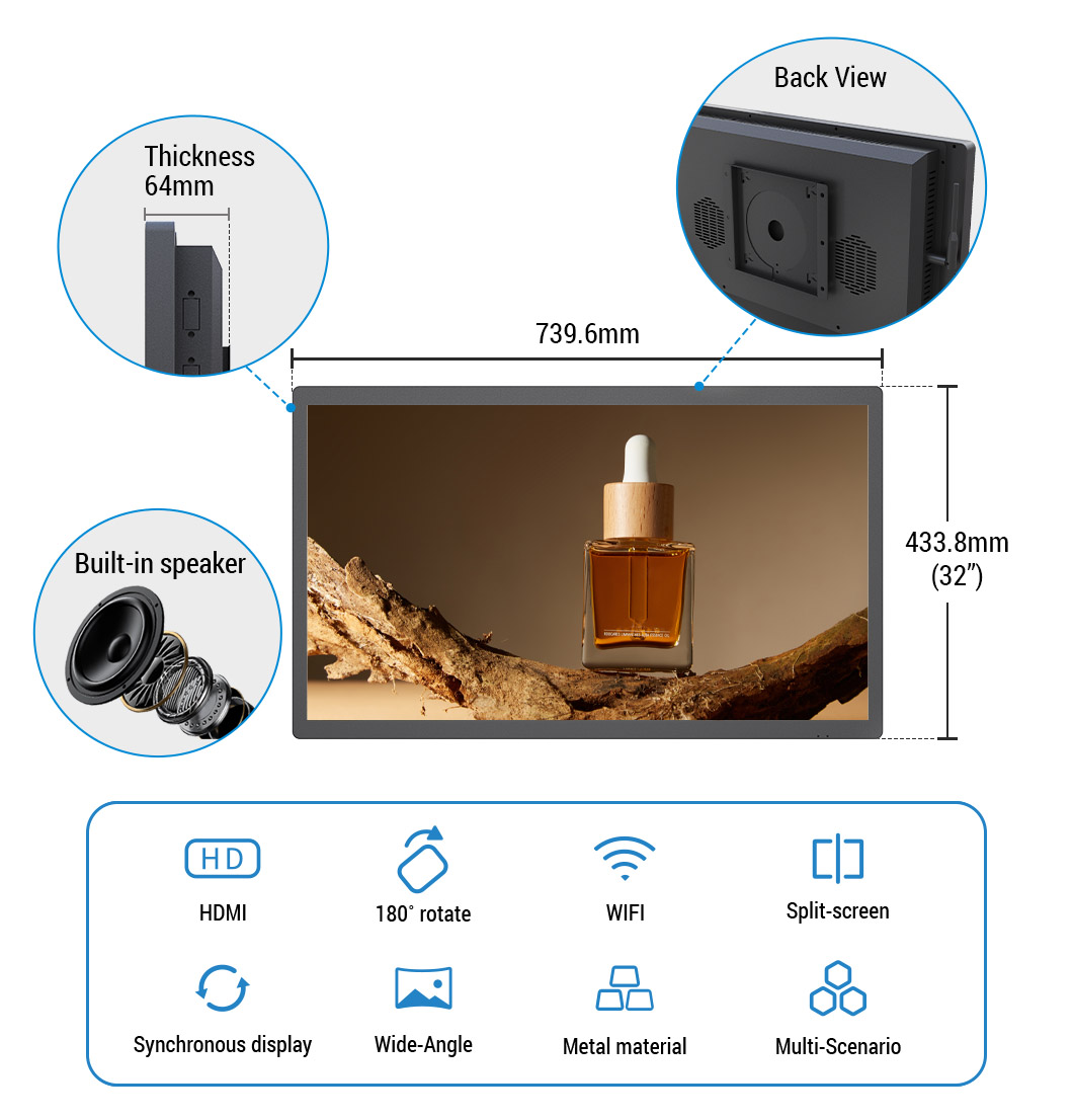 wall mounted touch screen