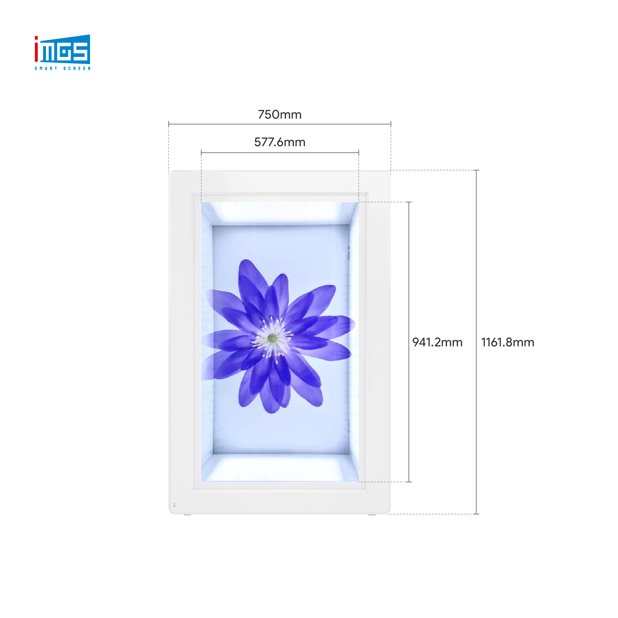 touch screen transparent display case