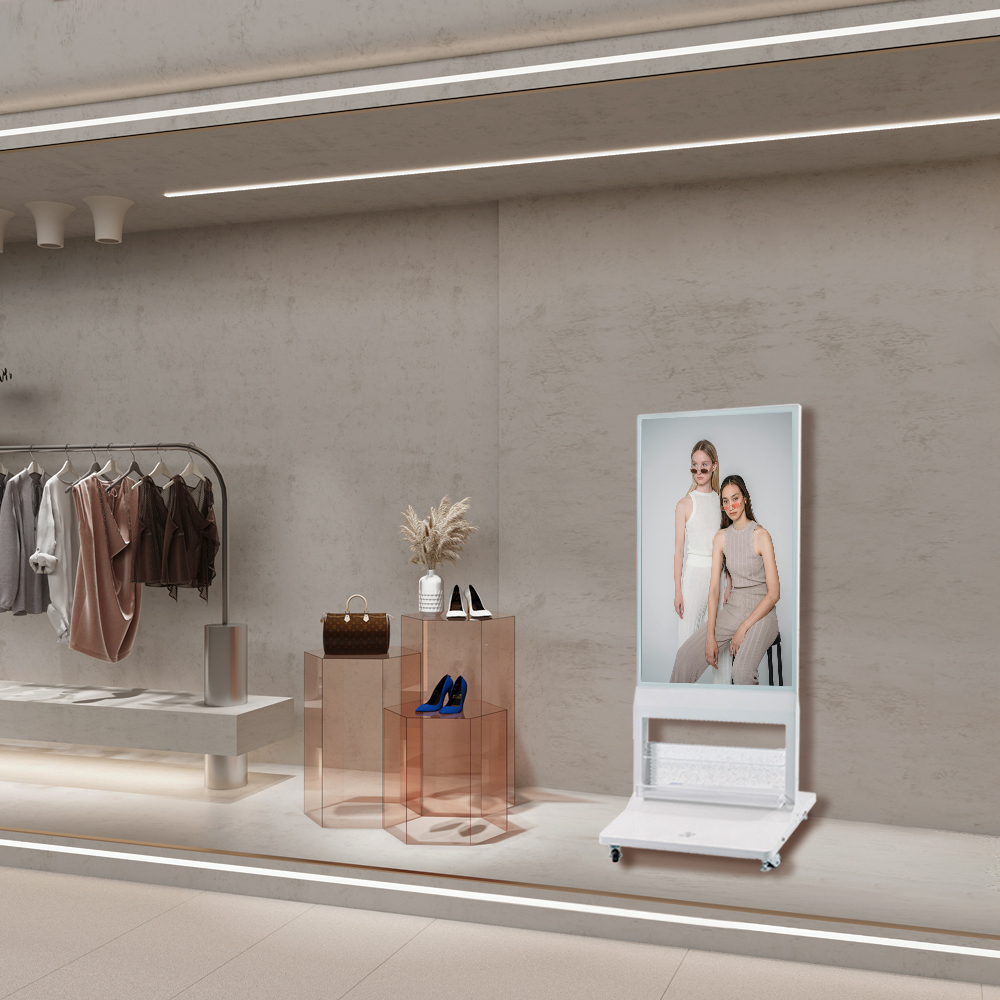 Dual sided advertising screen Dual sided advertising screen