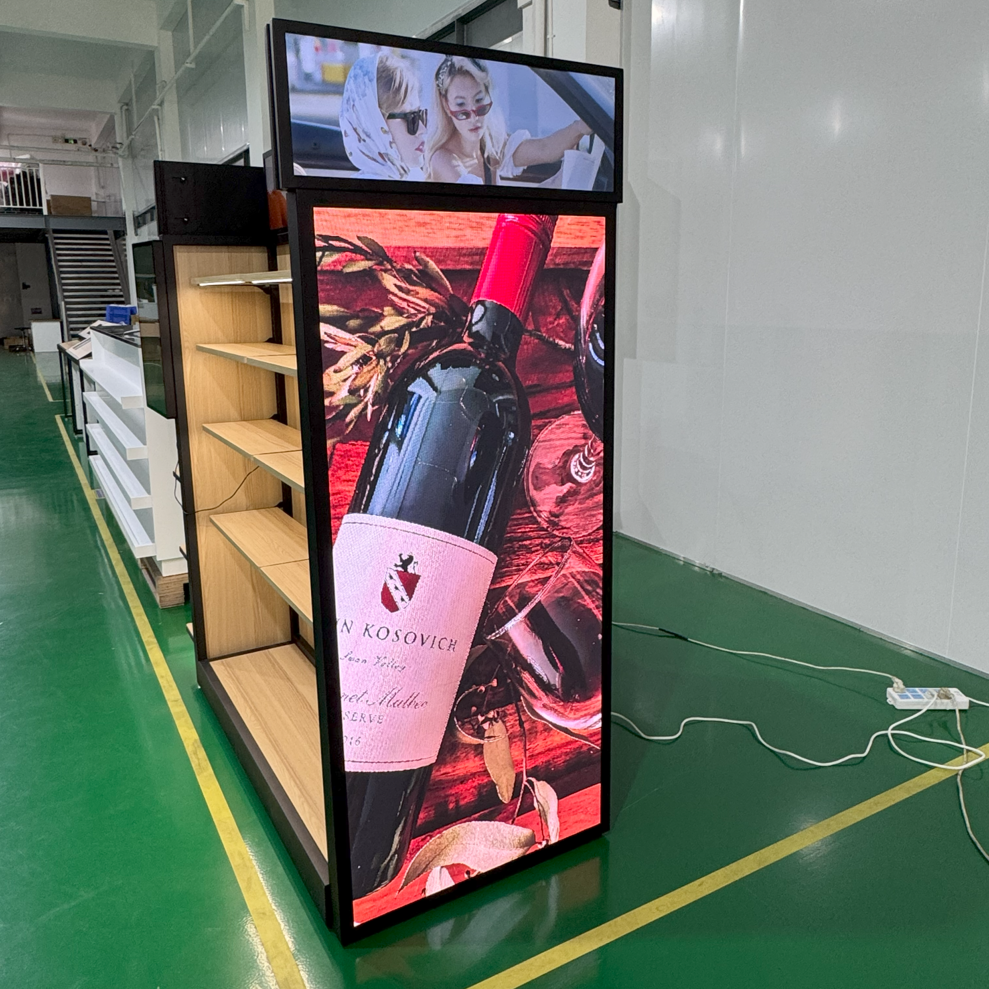 LED Magnetic Advertising Screens for Supermarkets and Gondola Shelving