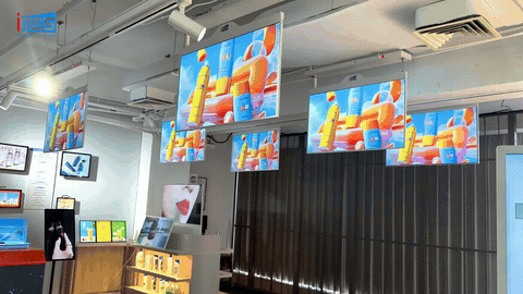 43" Dual-Sided Ceiling-Mounted Ad Player