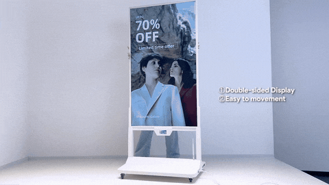 dual-sided digital signage