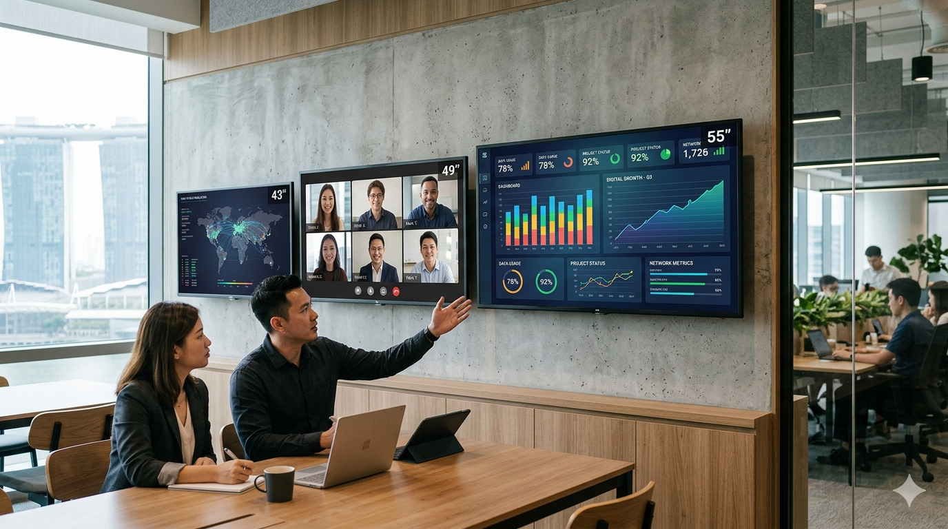 Il cuore visivo della trasformazione digitale: un'analisi approfondita dei display LCD commerciali a parete 4K UHD da 43/49/55 pollici.