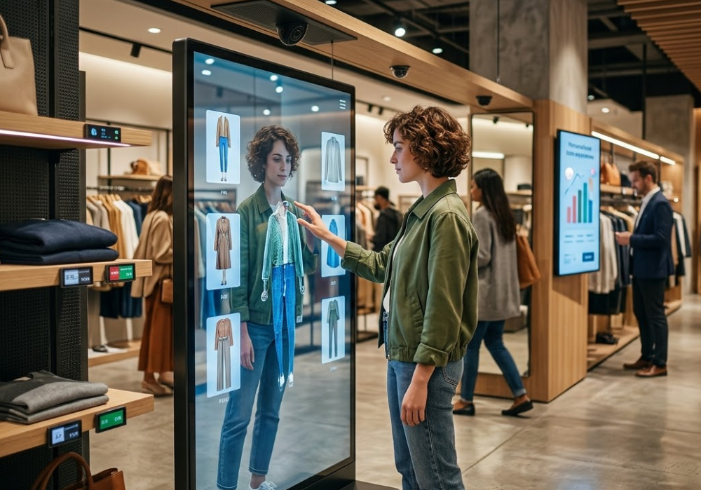 Papan Tanda Digital Runcit Pintar dan Integrasi AI: Mewujudkan Pengalaman Beli-belah yang Imersif
