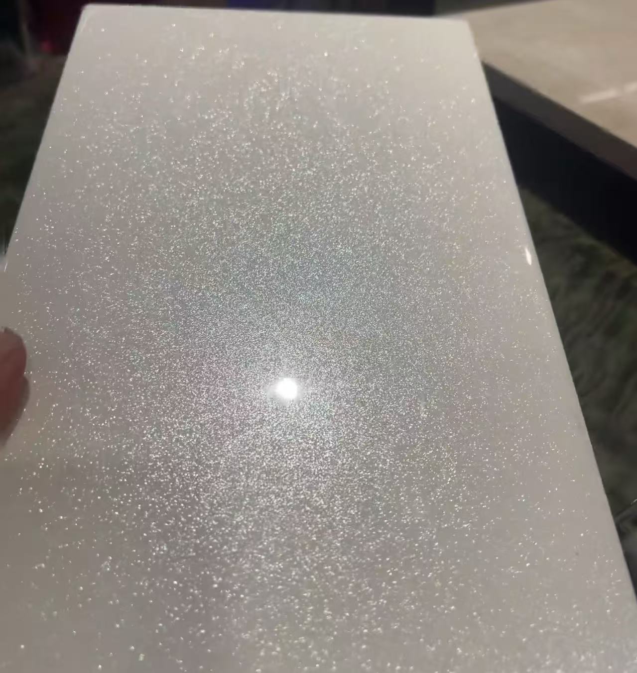 High gloss silver PET decorative film