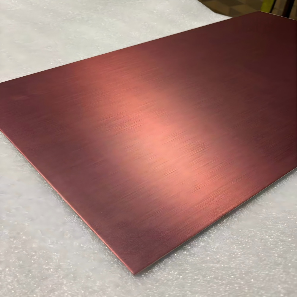 Metal brushed decorative film