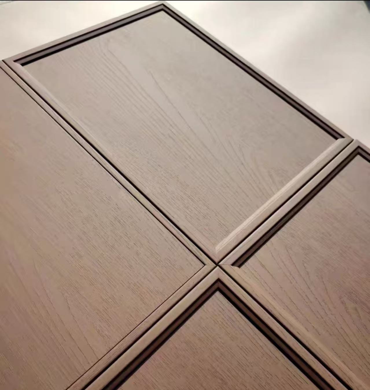 Wood grain PVC decorative film