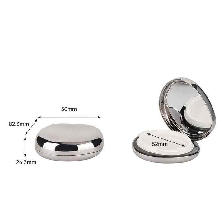 Silver Plated Spray Painted Air Cushion Powder Shell