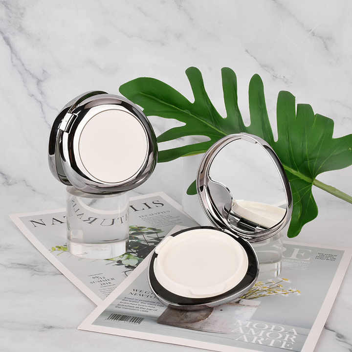 Silver Plated Spray Painted Air Cushion Powder Shell