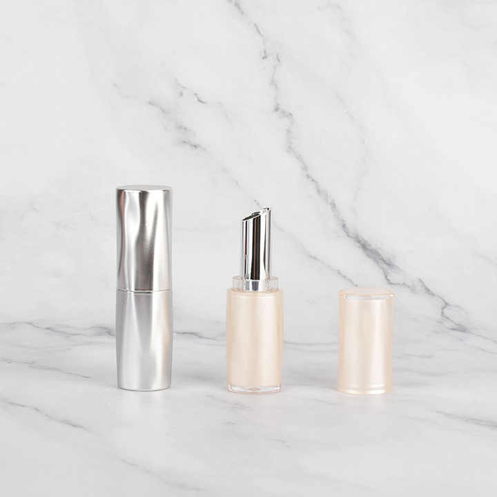 Customizable Lipstick Tube Silver Slanted Lip Wet Hot Stamping Transparent Shell Customizable Lipstick Tube Silver Slanted Lip Wet Hot Stamping Transparent Shell