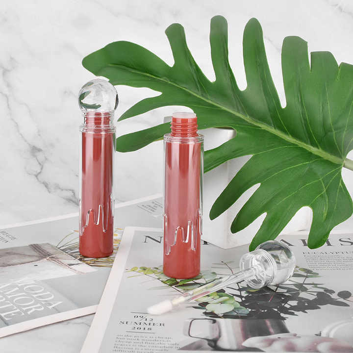 Customized 3ml Recyclable Lip Gloss Container With Hot Stamping Lip Gloss Bottle