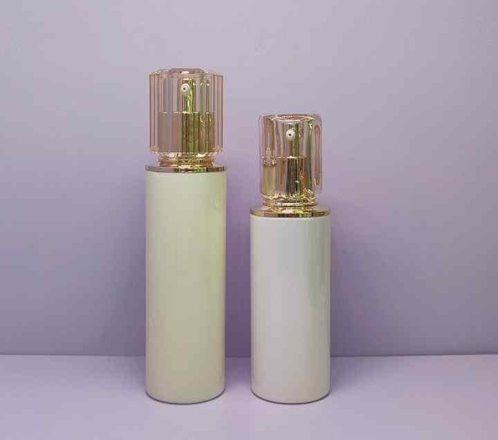 Luxury empty plastic bottle cosmetics