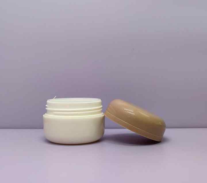 50g Double Wall Empty Milk Tank Plastic PP Hot Stamping Surface Treatment