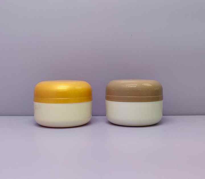 50g Double Wall Empty Milk Tank Plastic PP Hot Stamping Surface Treatment