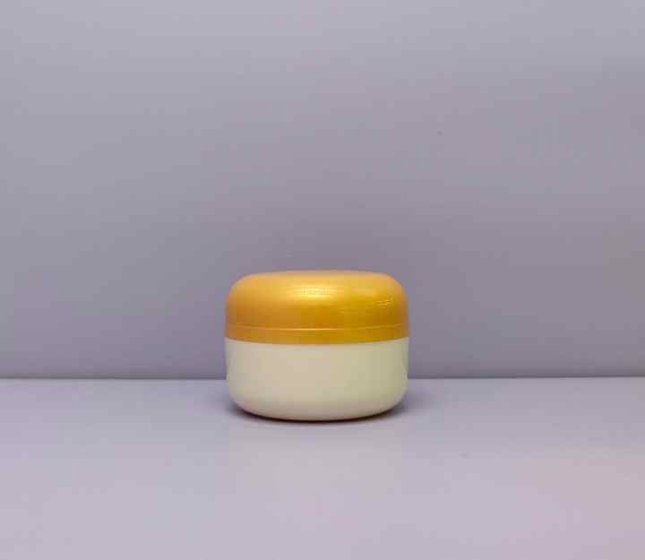 50g Double Wall Empty Milk Tank Plastic PP Hot Stamping Surface Treatment