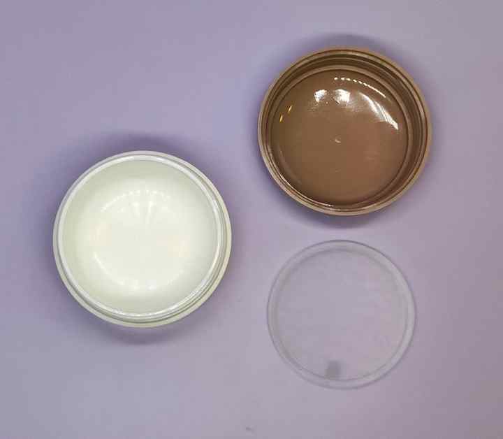 50g Double Wall Empty Milk Tank Plastic PP Hot Stamping Surface Treatment