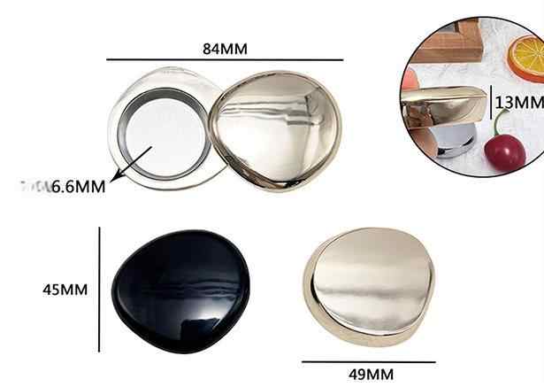 Customized shiny silver sliding metal shell