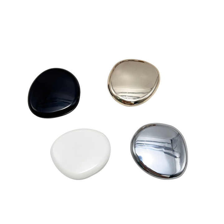 Shiny Silver Slip Band Magnetic Solid Filled Plastic Packaging For Perfume Powder Blusher Foundation Make-Up