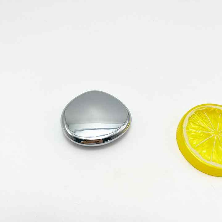 Shiny Silver Slip Band Magnetic Solid Filled Plastic Packaging For Perfume Powder Blusher Foundation Make-Up