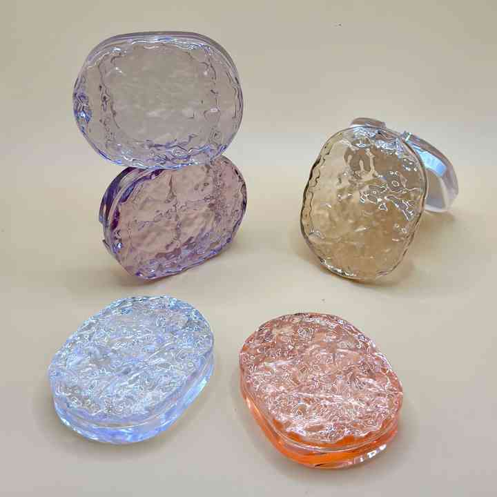 New Launch Special Design Eye Shadow Box Plastic Cosmetics Container 4 Colors