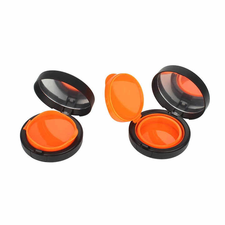 Decorative Foundation Make-Up Container Empty BB Air Cushion Compact Shell With Hot Stamping Plastic Packaging