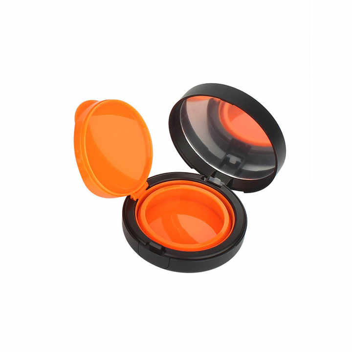 Decorative Foundation Make-Up Container Empty BB Air Cushion Compact Shell With Hot Stamping Plastic Packaging