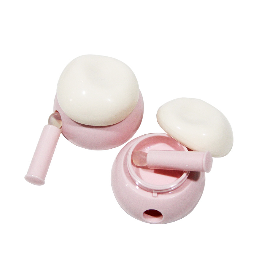 Wholesale Cute Lip Mud Container with Soft Silicone Wand – Custom Lip Mask Jar for Skincare & Cosmetics