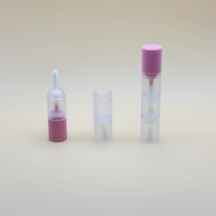In Stock Lipgloss Bottle Multi Layer Pink Clear Transparent Lip Oil Tubes 2ml Tube De Brillant l Vres Plastic Cosmetic Container