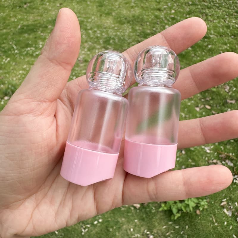 Empty Liquid Blush Tube Push Bottom Squeeze Out Liquid Blush Bottle Press Plastic Packaging Liquid Blusher Container