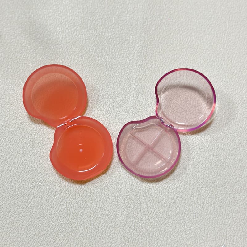 Round Single or Dual Blush Compact – Cute Transparent Plastic Eyeshadow & Blush Case | Custom Cosmetic Packaging Manufacturer China