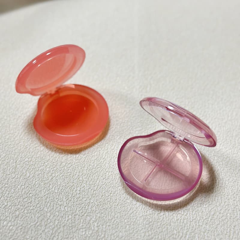 Round Single or Dual Blush Compact – Cute Transparent Plastic Eyeshadow & Blush Case | Custom Cosmetic Packaging Manufacturer China