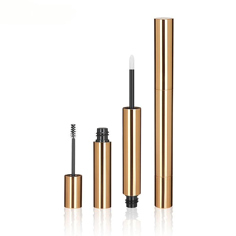 Aluminum Lip Gloss & Mascara Tube Set – Dual-Ended Eyeliner and Lash Serum Bottle | Custom Cosmetic Aluminum Packaging Manufacturer China Aluminum Lip Gloss & Mascara Tube Set – Dual-Ended Eyeliner and Lash Serum Bottle | Custom Cosmetic Aluminum Packaging Manufacturer China