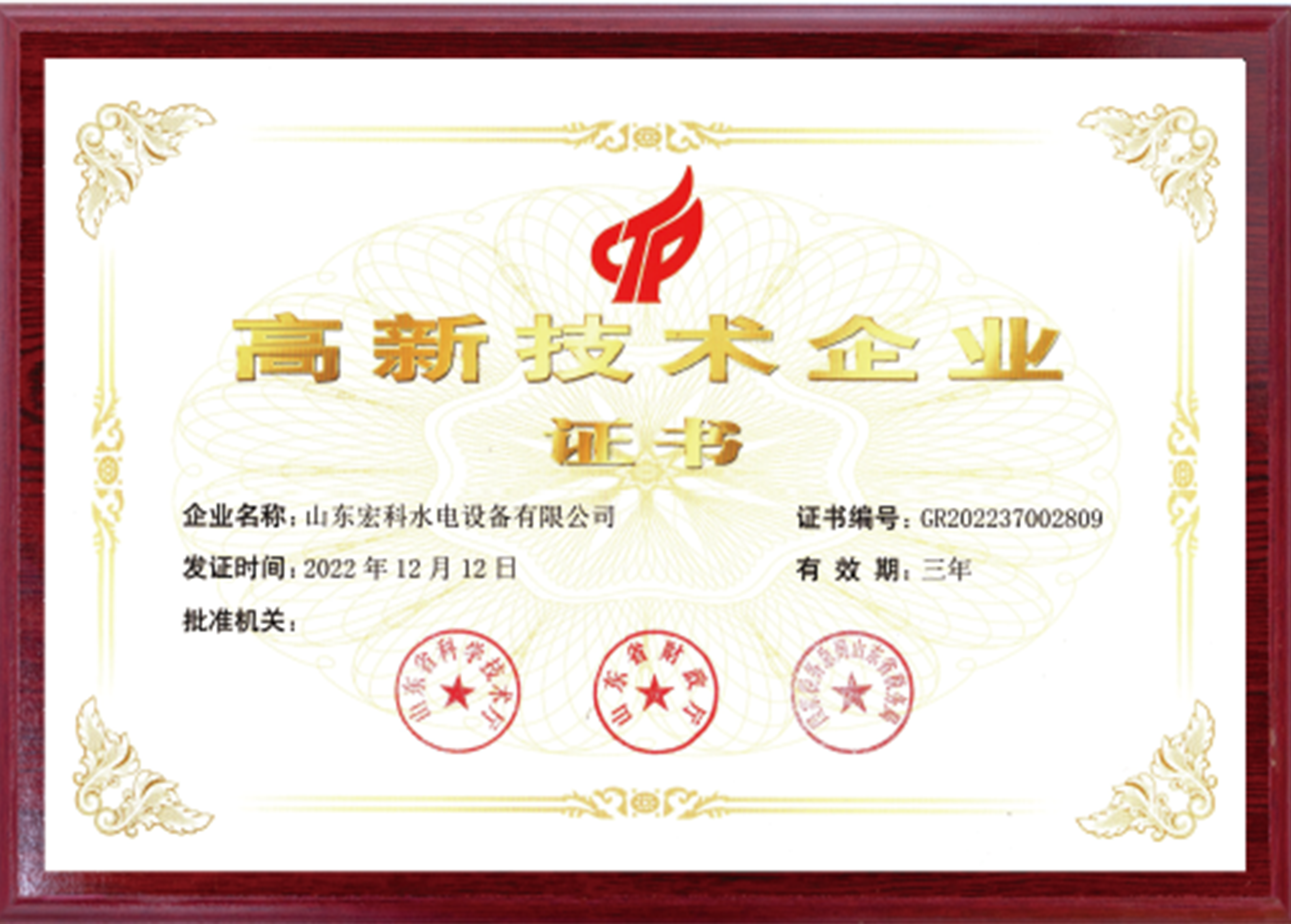 High and new technology enterprises