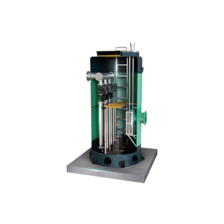 Integrated pumping station