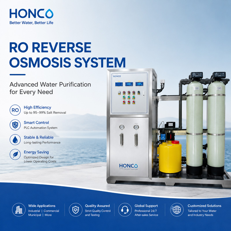 HONCO RO Reverse Osmosis Water Purification Equipment: Crafting Efficient, Safe and Sustainable Professional Water Purification Solutions