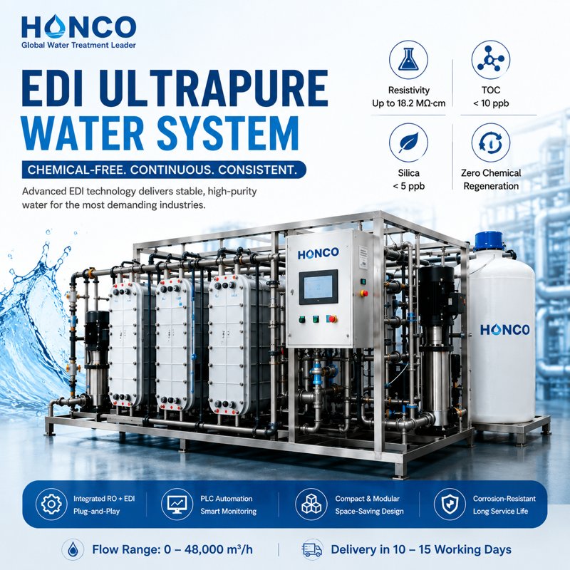 Why EDI Ultrapure Water Systems Are Replacing Traditional Ion Exchange in Critical Industries