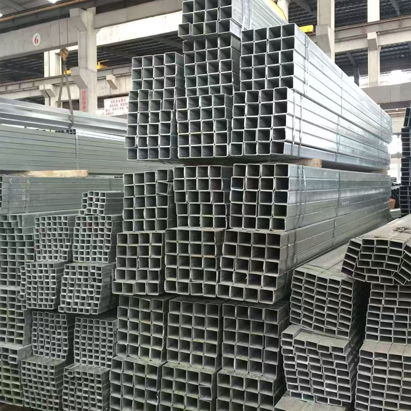 Galvanized rectangular pipe tube