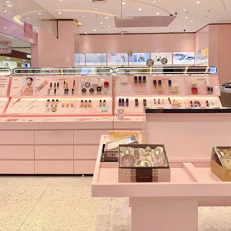 Customized Mall Cosmetics Display Rack Customized Mall Cosmetics Display Rack