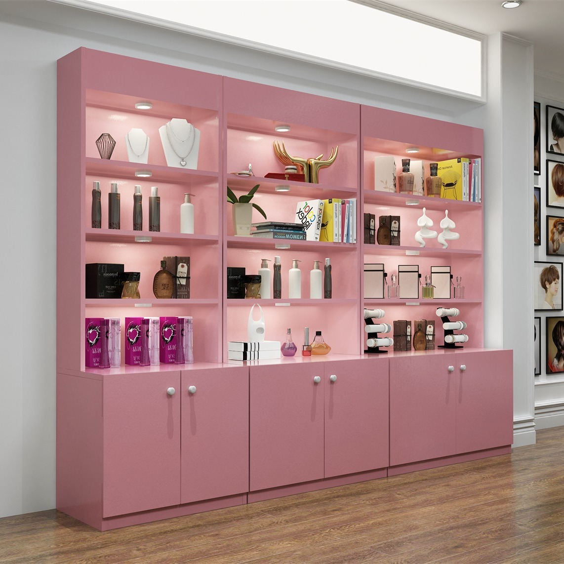 Commercial Shelves For Shoe Stores And Cosmetics