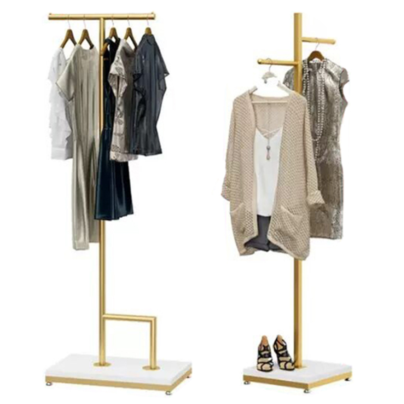 Customized Freestanding Telescopic Clothes And Shoe Rack