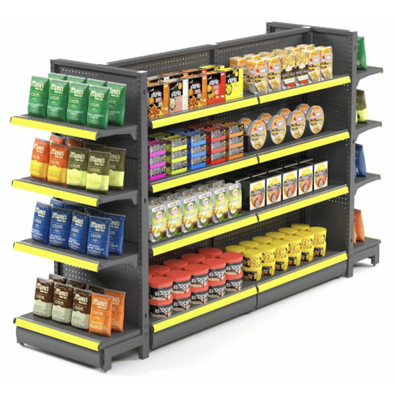 Double-sided Retail Shelves For Stores And Supermarkets