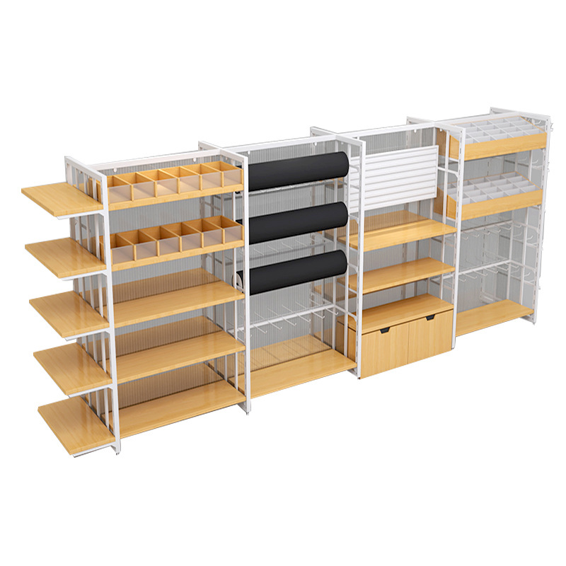 Modern And Simple Multi-layer 18mm MDF Density Panel Commercial Display Shelf